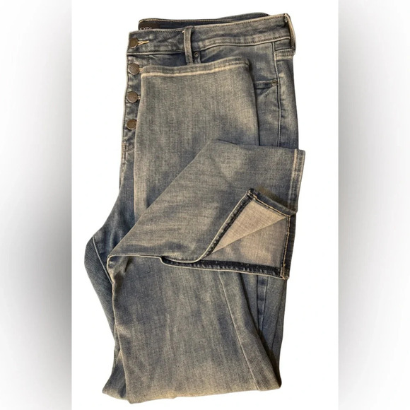 NYDJ Denim - NYDJ Button Fly Alana Split Hem Jeans Size 16